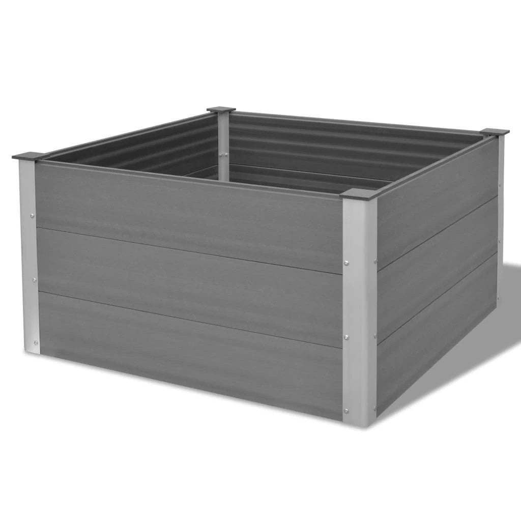 vidaXL vidaXL Garden Raised Bed 250x50x54 cm WPC Grey - Uncategorized Raised Beds