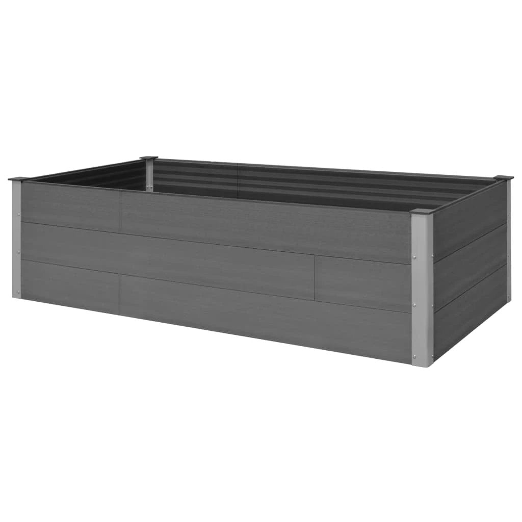 vidaXL vidaXL Garden Raised Bed 250x50x54 cm WPC Grey - Uncategorized Raised Beds