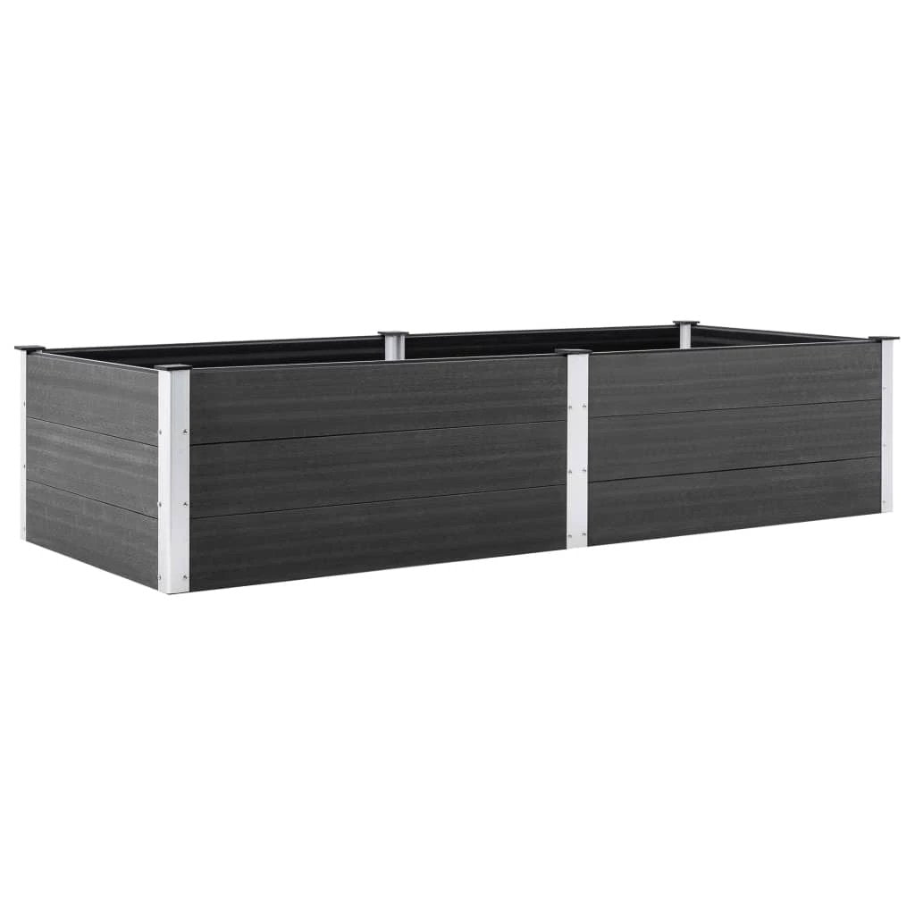 vidaXL vidaXL Garden Raised Bed 250x50x54 cm WPC Grey - Uncategorized Raised Beds