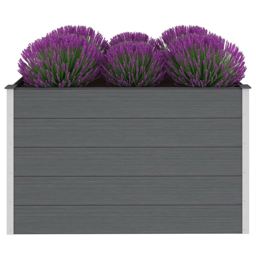 vidaXL Garden Raised Bed 250x50x54 cm WPC Grey by vidaXL