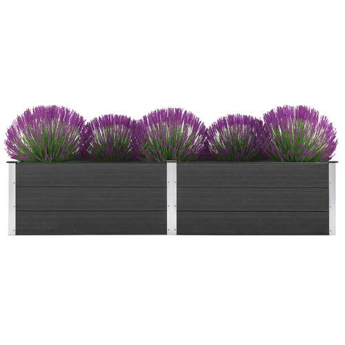 vidaXL vidaXL Garden Raised Bed 250x50x54 cm WPC Grey - Uncategorized Raised Beds