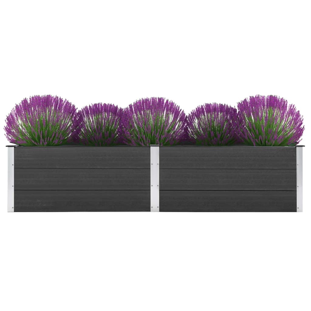 vidaXL vidaXL Garden Raised Bed 250x50x54 cm WPC Grey - Uncategorized Raised Beds