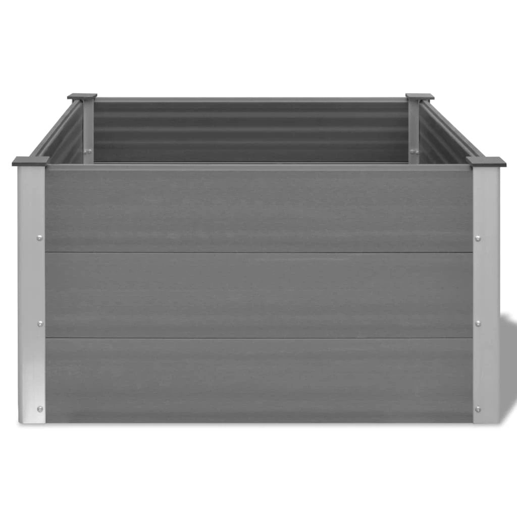 vidaXL vidaXL Garden Raised Bed 250x50x54 cm WPC Grey - Uncategorized Raised Beds