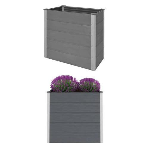 vidaXL Garden Raised Bed 250x50x54 cm WPC Grey by vidaXL
