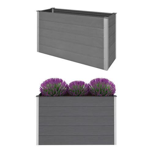 vidaXL Garden Raised Bed 250x50x54 cm WPC Grey by vidaXL