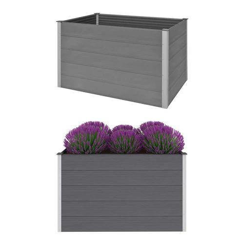 vidaXL Garden Raised Bed 250x50x54 cm WPC Grey by vidaXL