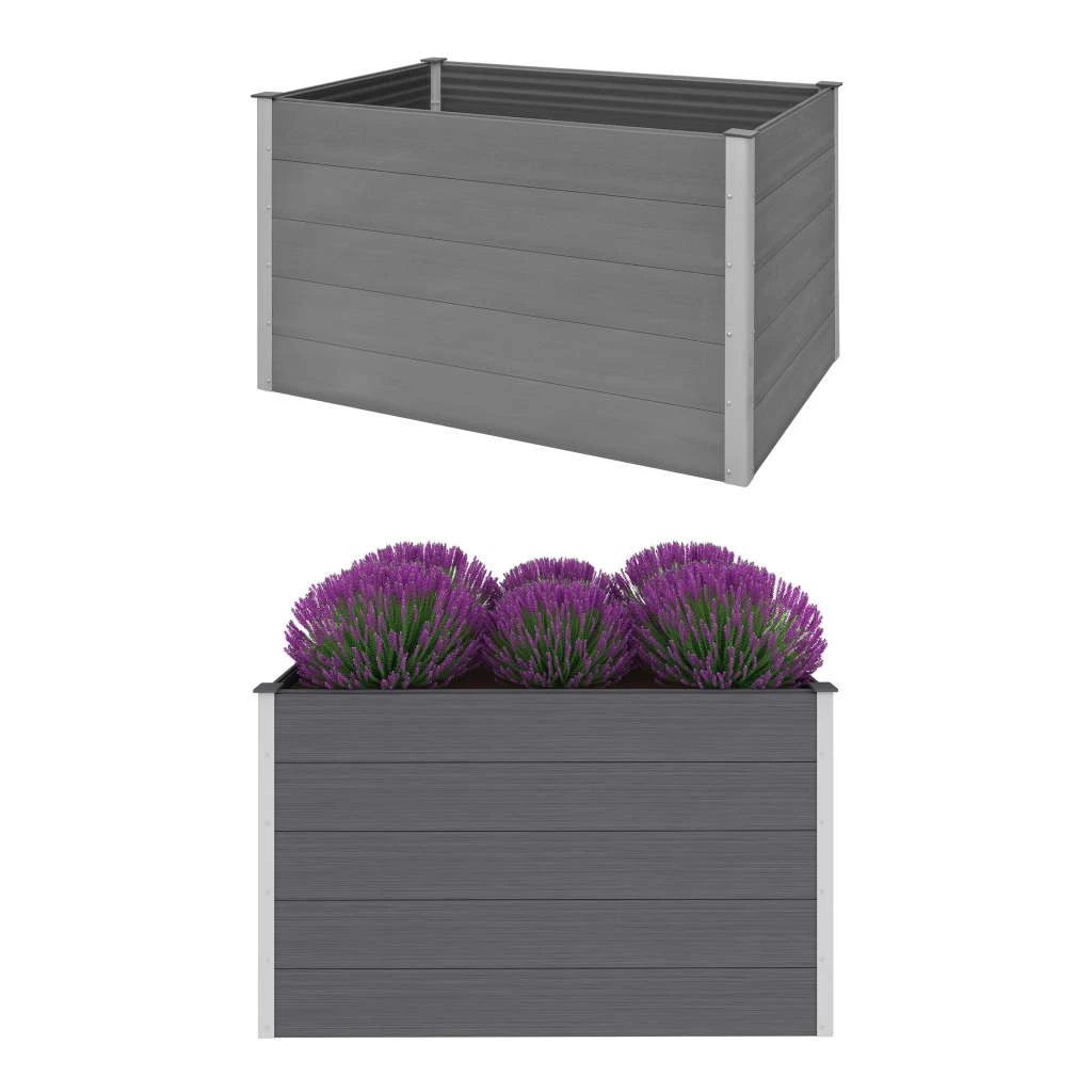 vidaXL Garden Raised Bed 250x50x54 cm WPC Grey by vidaXL