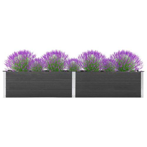 vidaXL vidaXL Garden Raised Bed 250x50x54 cm WPC Grey - Uncategorized Raised Beds