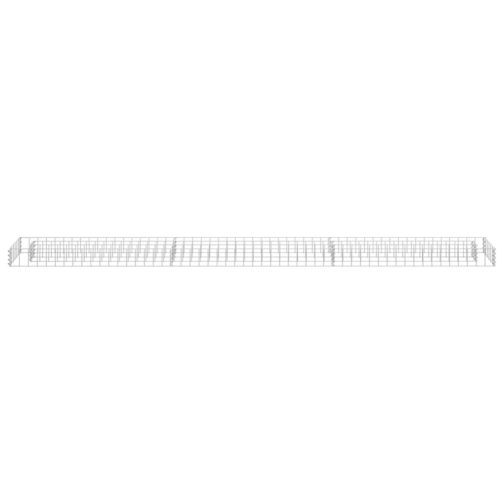 vidaXL Gabion Raised Bed Galvanised Steel 90x30x10 cm by vidaXL