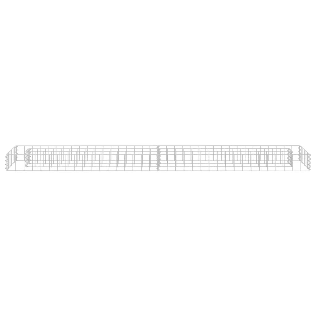 vidaXL Gabion Raised Bed Galvanised Steel 90x30x10 cm by vidaXL