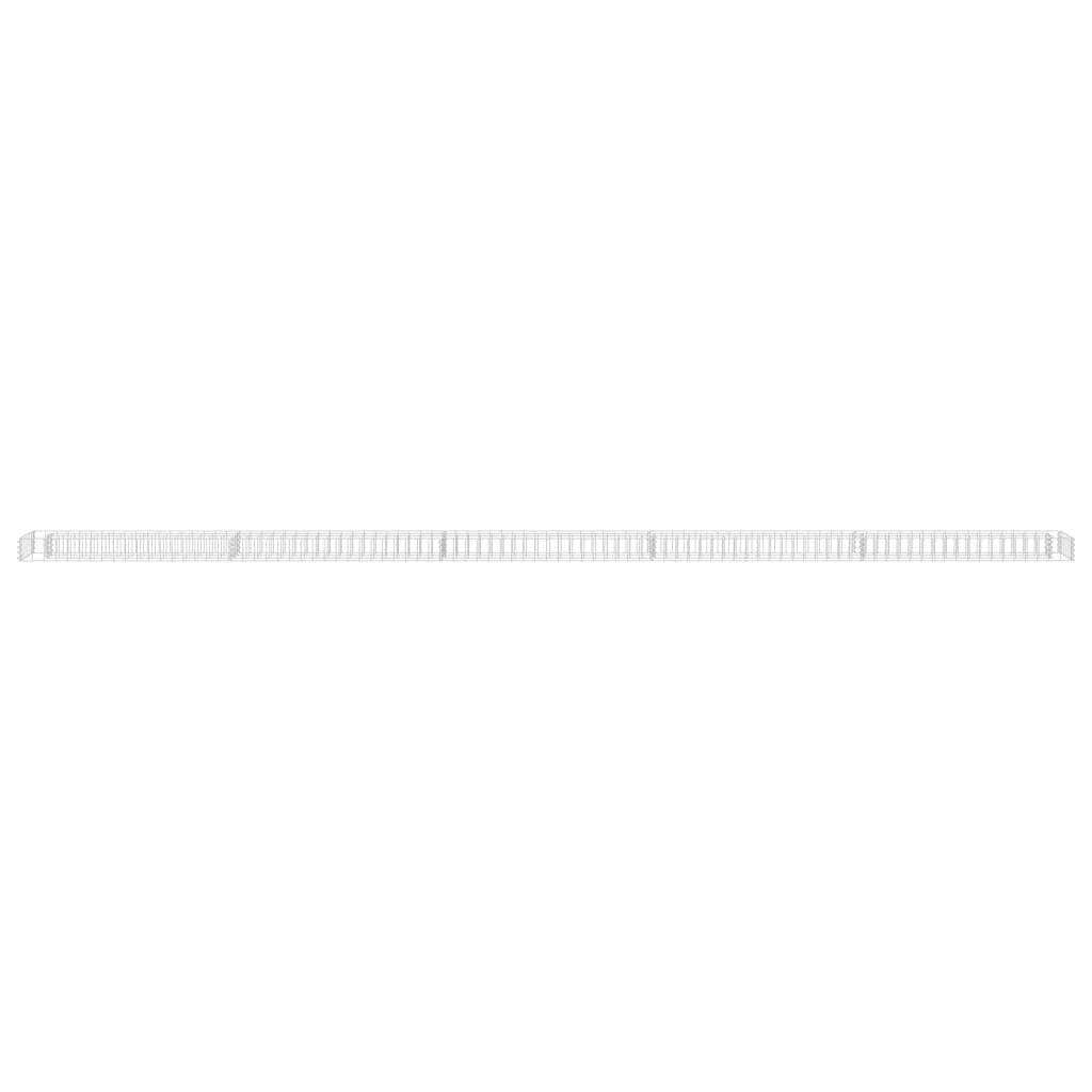 vidaXL Gabion Raised Bed Galvanised Steel 90x30x10 cm by vidaXL