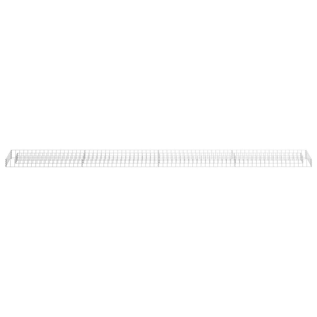 vidaXL Gabion Raised Bed Galvanised Steel 90x30x10 cm by vidaXL