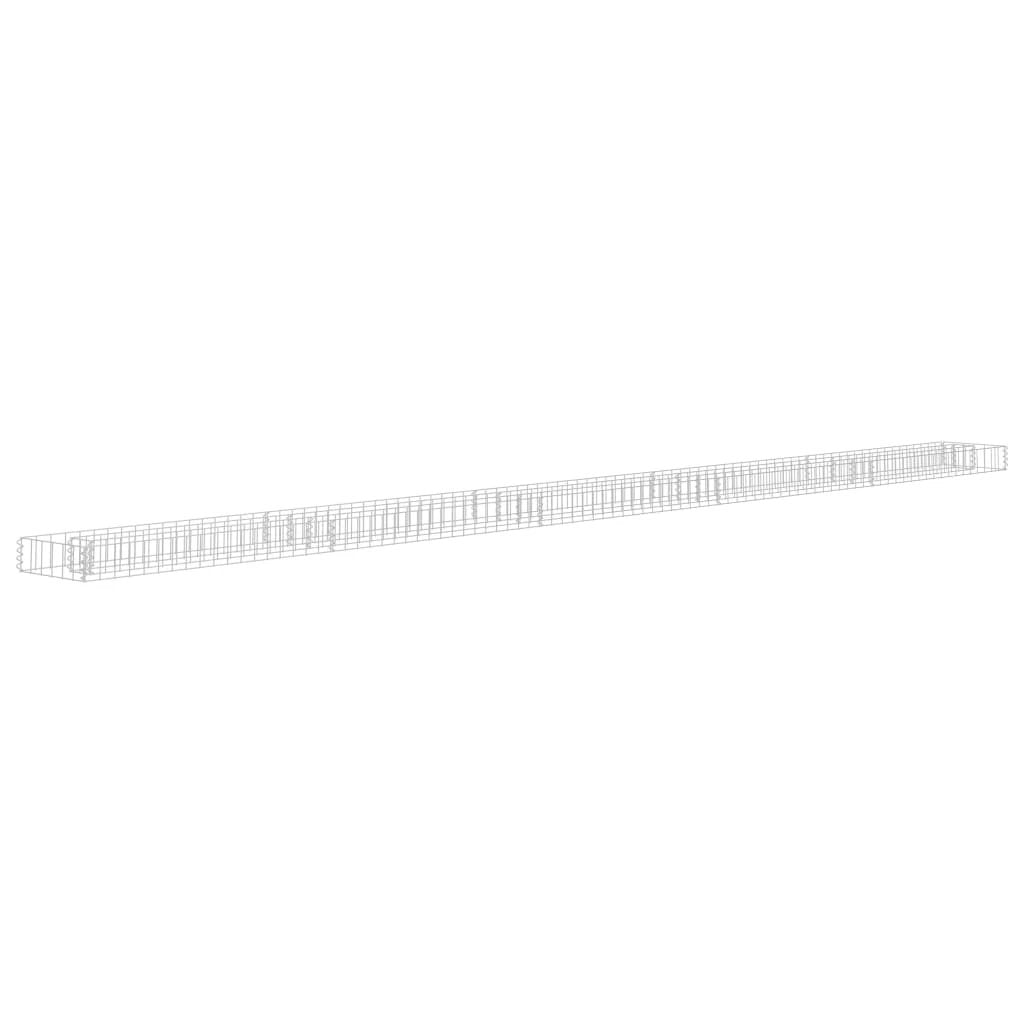vidaXL Gabion Raised Bed Galvanised Steel 90x30x10 cm by vidaXL