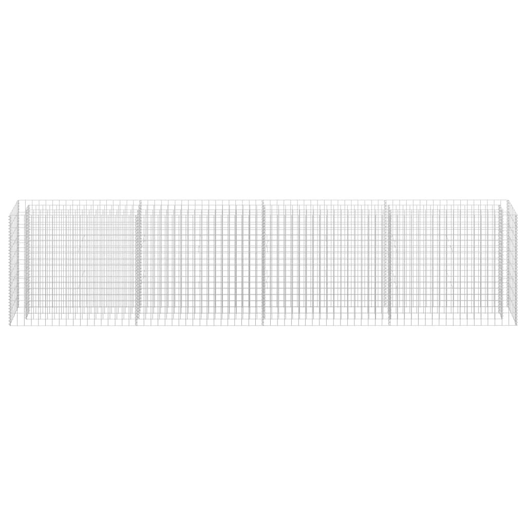 vidaXL vidaXL Gabion Raised Bed Galvanised Steel 90x30x10 cm - Raised Beds