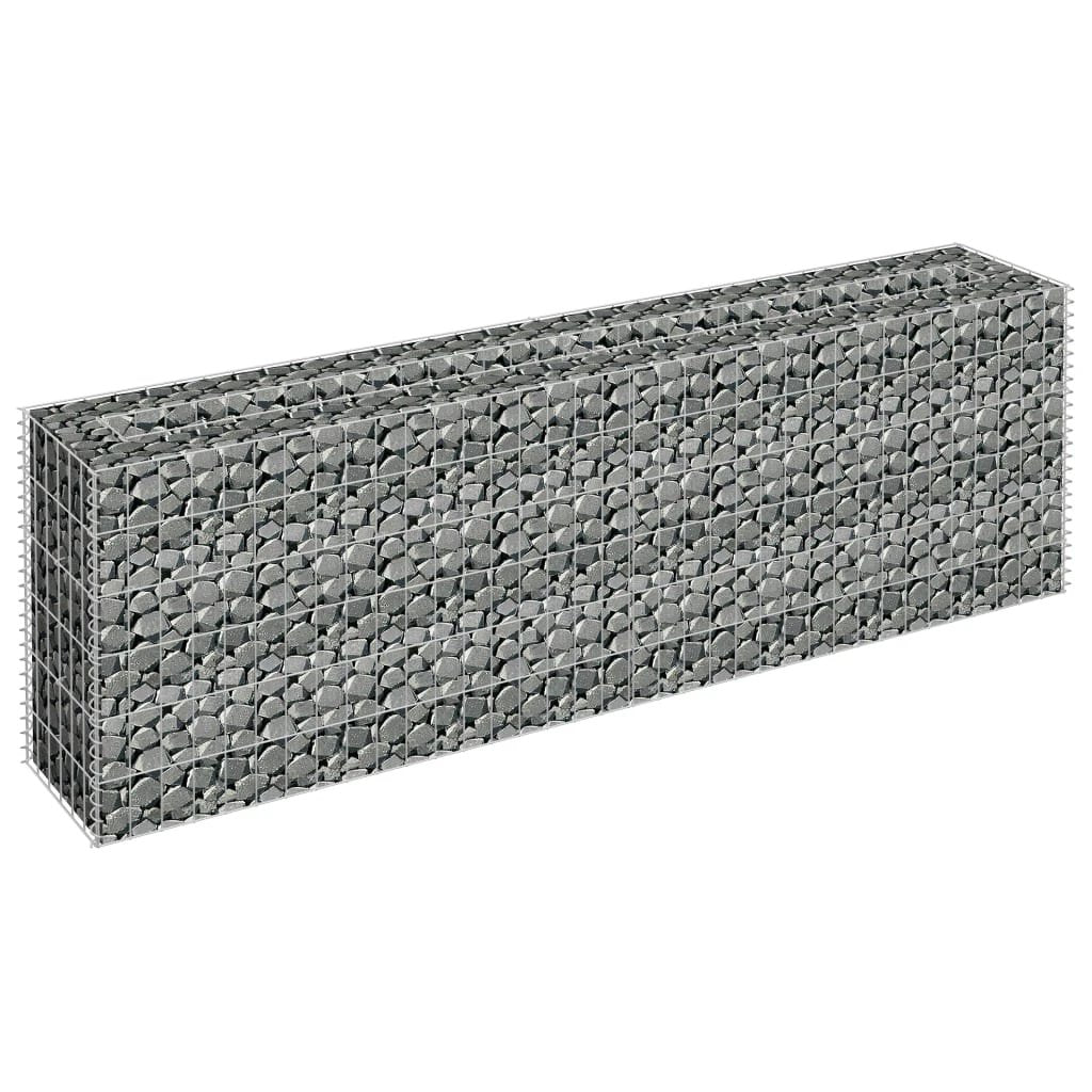 vidaXL vidaXL Gabion Raised Bed Galvanised Steel 90x30x10 cm - Raised Beds
