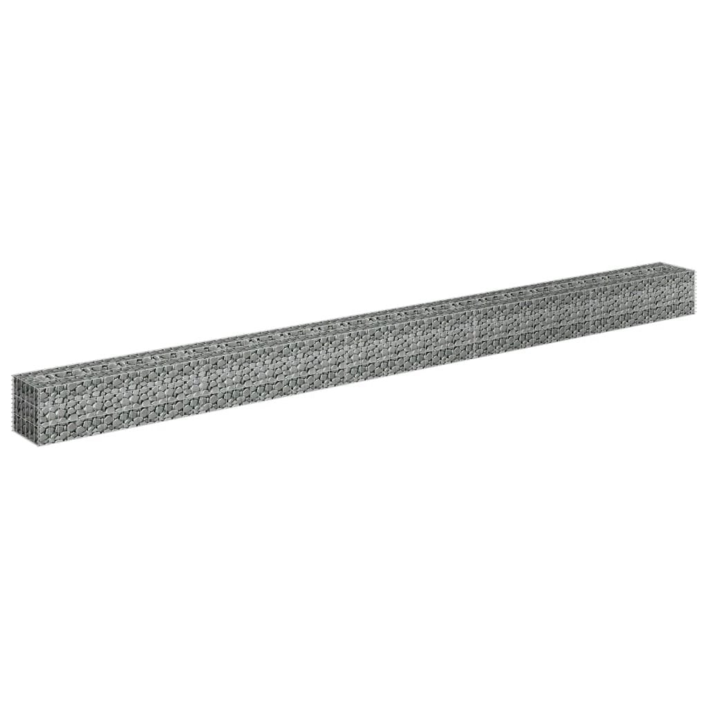 vidaXL Gabion Raised Bed Galvanised Steel 90x30x10 cm by vidaXL