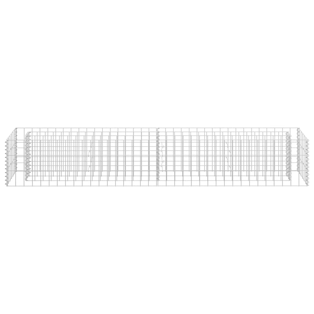 vidaXL Gabion Raised Bed Galvanised Steel 90x30x10 cm by vidaXL