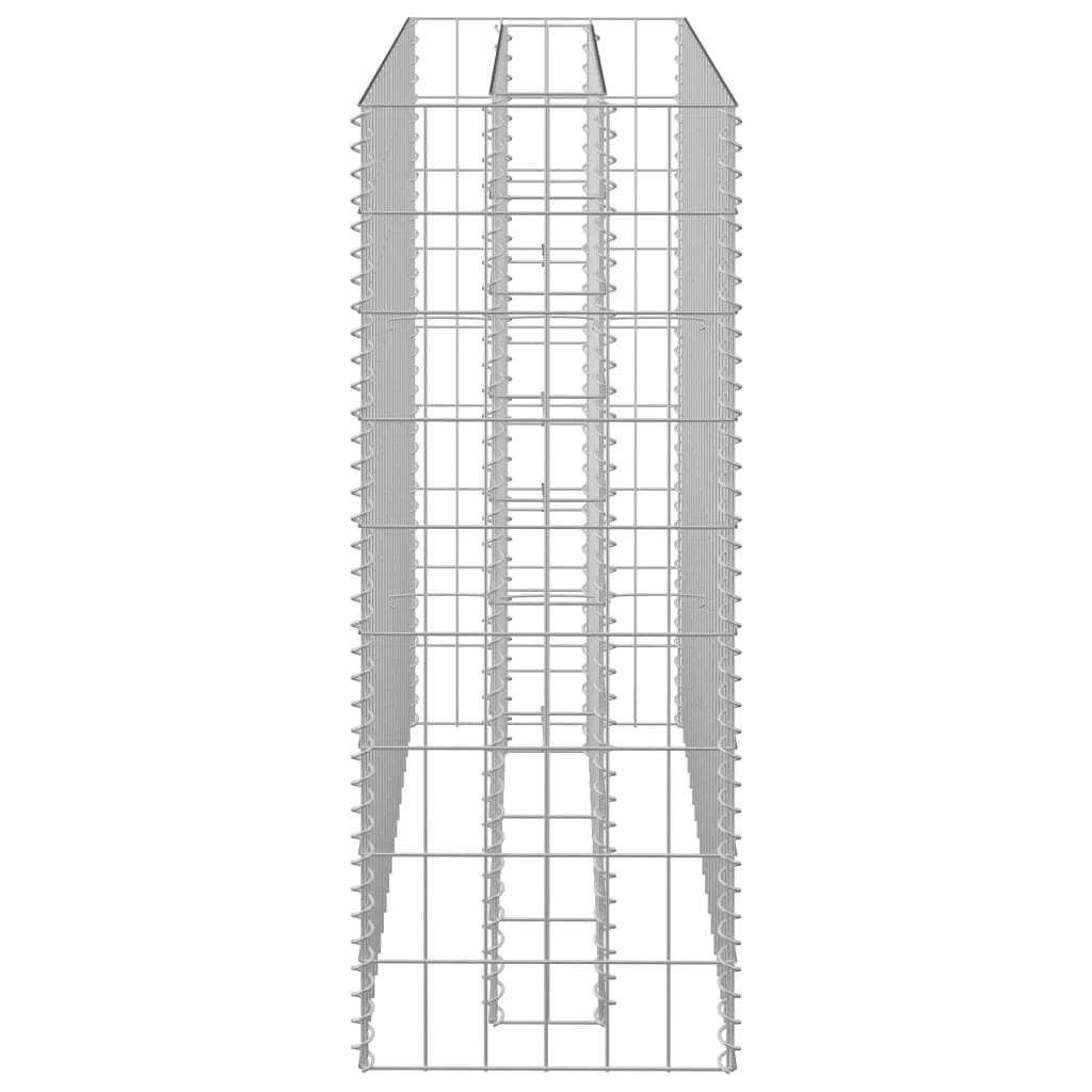 vidaXL Gabion Raised Bed Galvanised Steel 90x30x10 cm by vidaXL