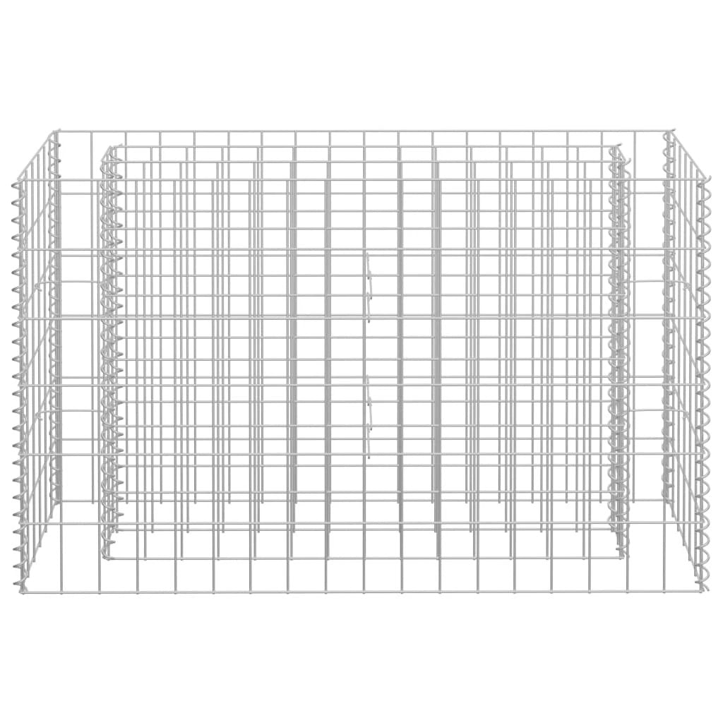 vidaXL vidaXL Gabion Raised Bed Galvanised Steel 90x30x10 cm - Raised Beds