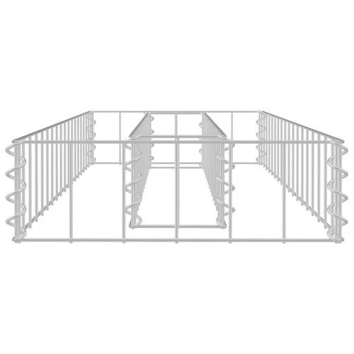 vidaXL Gabion Raised Bed Galvanised Steel 90x30x10 cm by vidaXL