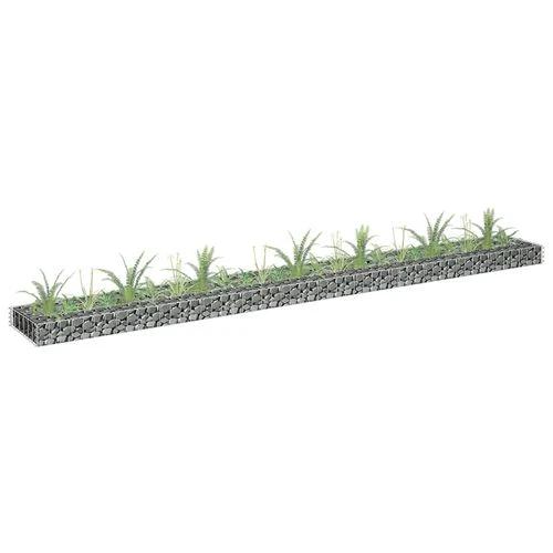 vidaXL Gabion Raised Bed Galvanised Steel 90x30x10 cm by vidaXL