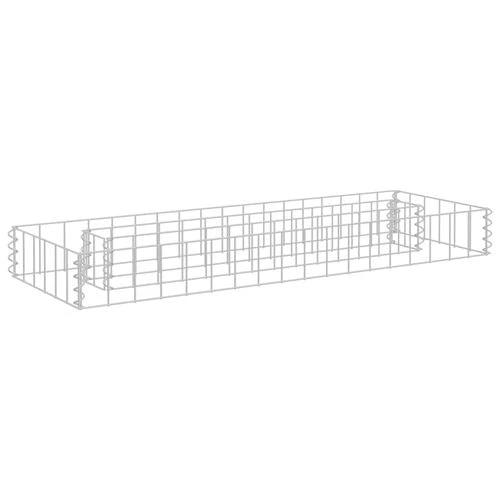 vidaXL Gabion Raised Bed Galvanised Steel 90x30x10 cm by vidaXL