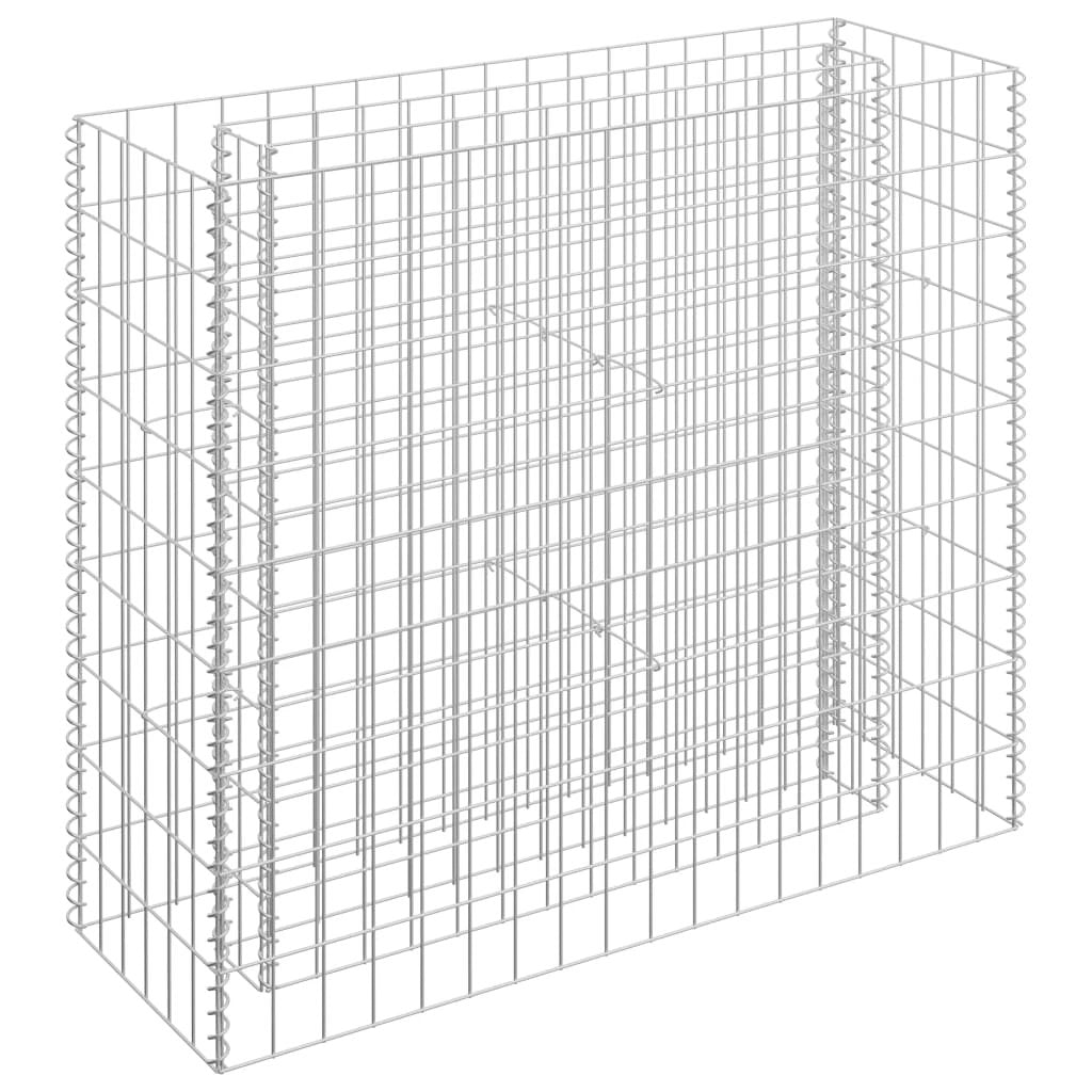 vidaXL vidaXL Gabion Raised Bed Galvanised Steel 90x30x10 cm - Raised Beds