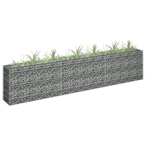 vidaXL vidaXL Gabion Raised Bed Galvanised Steel 90x30x10 cm - Raised Beds