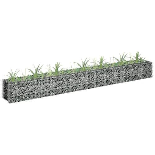vidaXL vidaXL Gabion Raised Bed Galvanised Steel 90x30x10 cm - Raised Beds