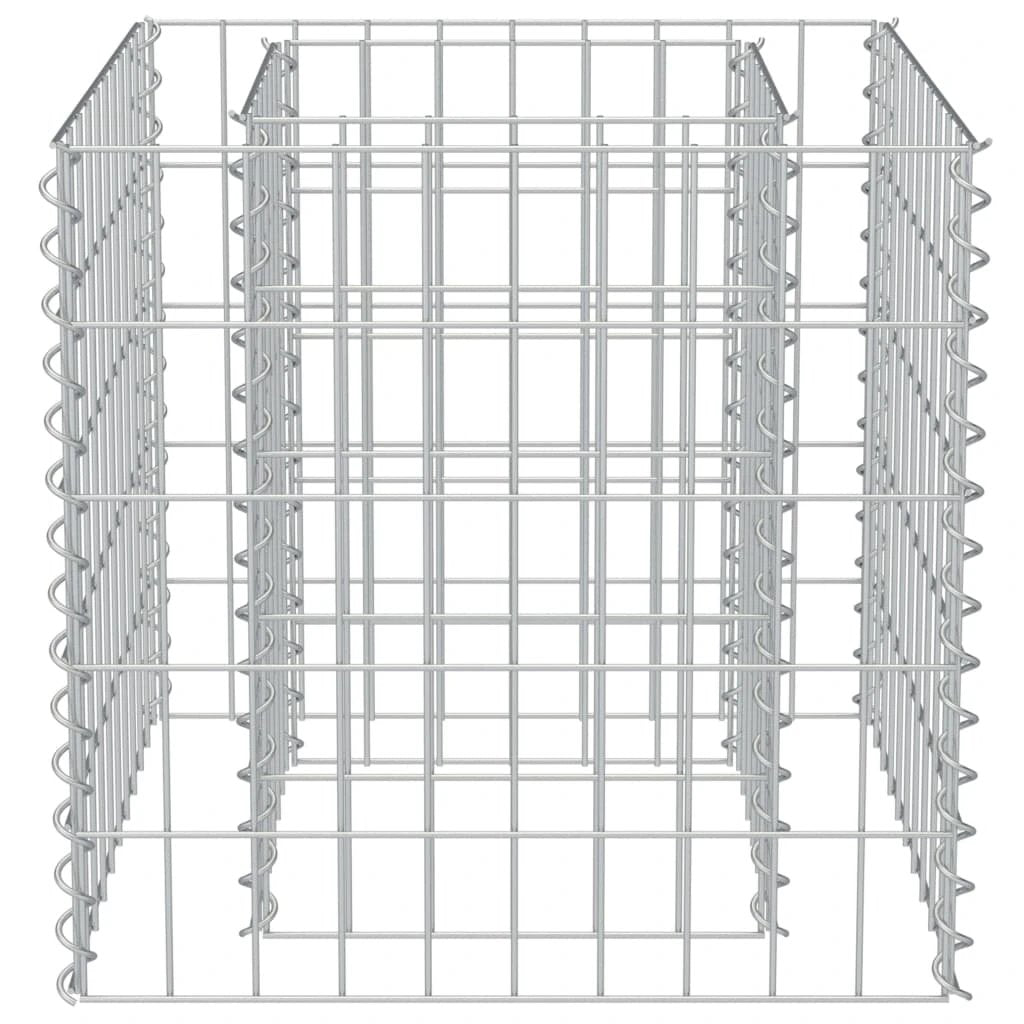 vidaXL Gabion Raised Bed Galvanised Steel 450x90x100 cm by vidaXL