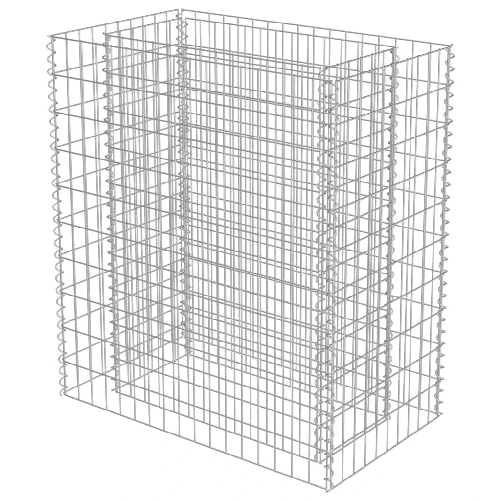vidaXL Gabion Raised Bed Galvanised Steel 450x90x100 cm by vidaXL