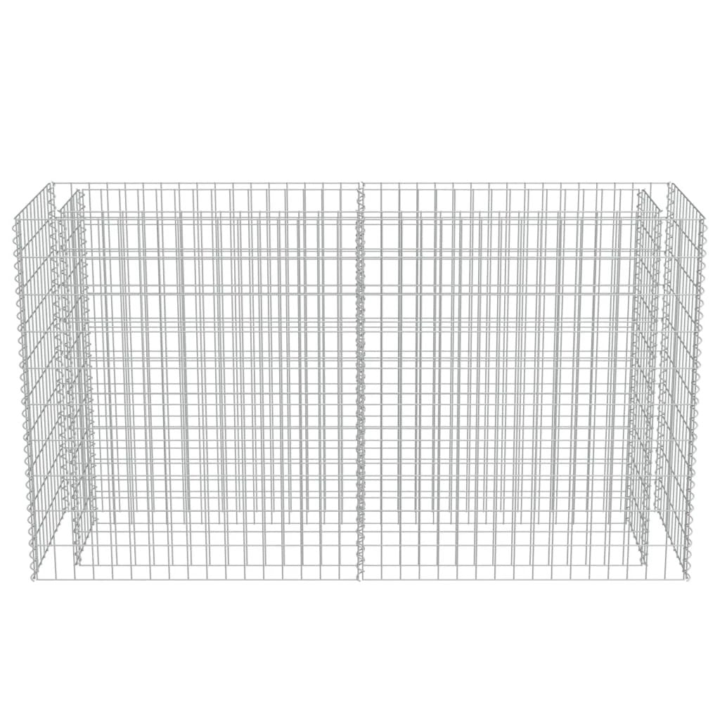 vidaXL Gabion Raised Bed Galvanised Steel 450x90x100 cm by vidaXL