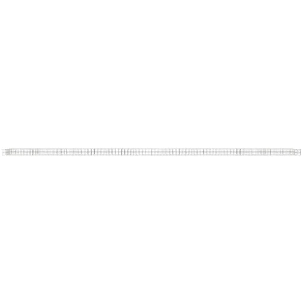vidaXL Gabion Raised Bed Galvanised Steel 100x100x20 cm by vidaXL