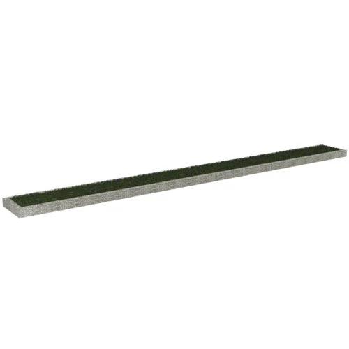 vidaXL vidaXL Gabion Raised Bed Galvanised Steel 100x100x20 cm - Raised Beds
