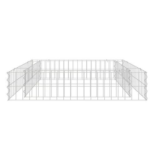 vidaXL Gabion Raised Bed Galvanised Steel 100x100x20 cm by vidaXL