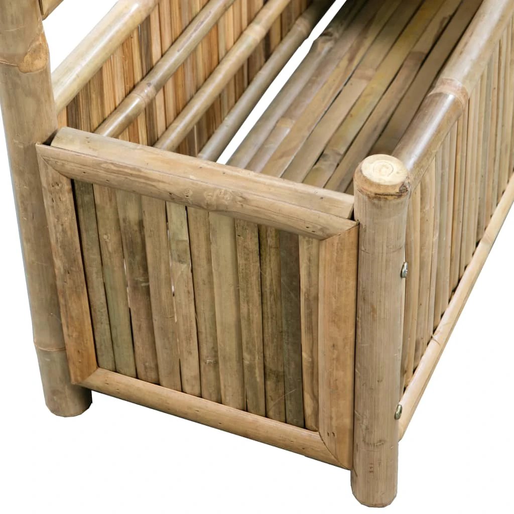 vidaXL Garden Raised Bed with Trellis Bamboo 40 cm by vidaXL