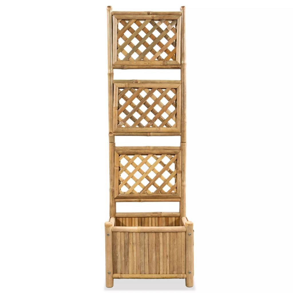vidaXL Garden Raised Bed with Trellis Bamboo 40 cm by vidaXL