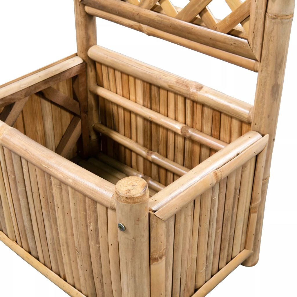 vidaXL Garden Raised Bed with Trellis Bamboo 40 cm by vidaXL