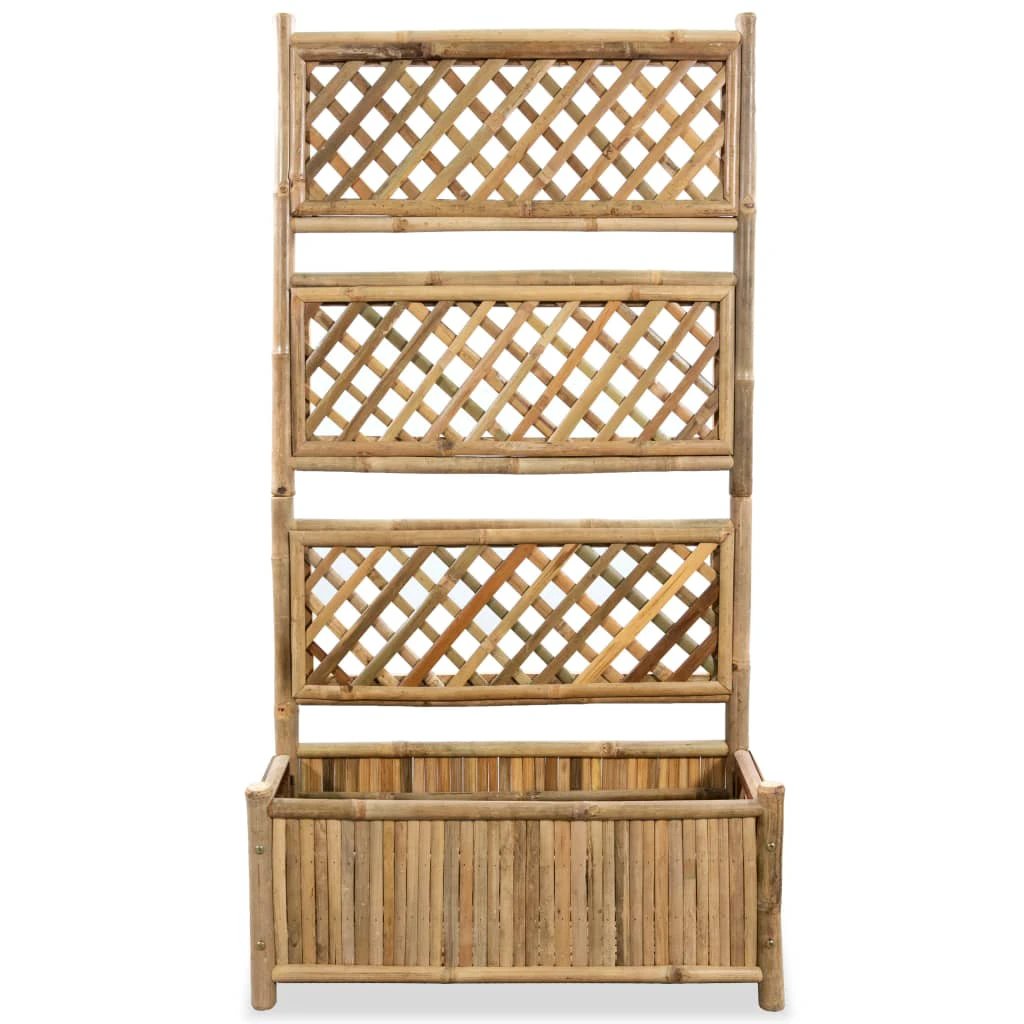 vidaXL Garden Raised Bed with Trellis Bamboo 40 cm by vidaXL