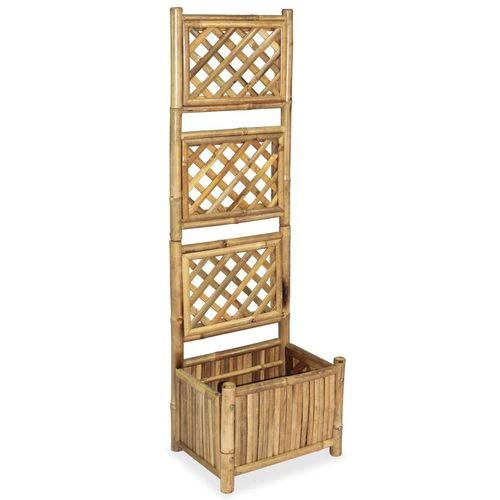 vidaXL Garden Raised Bed with Trellis Bamboo 40 cm by vidaXL