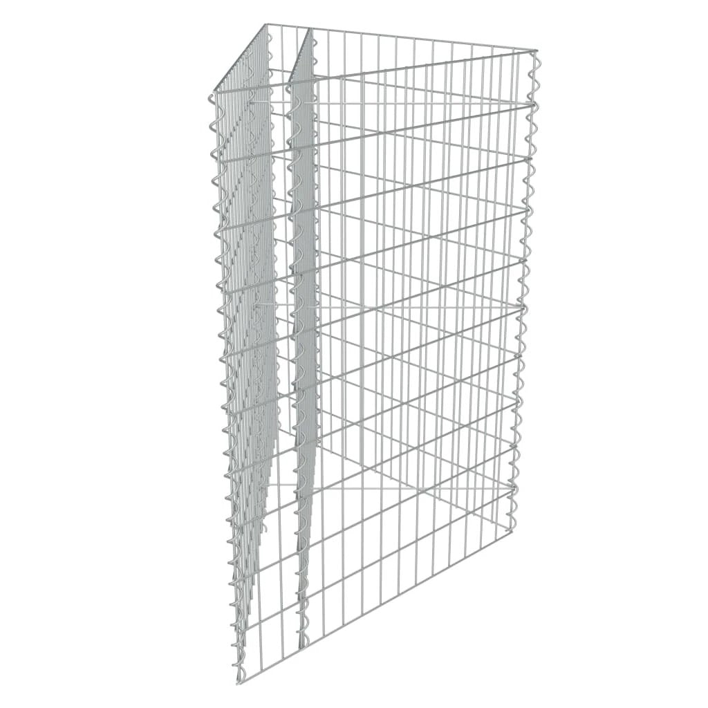 vidaXL Gabion Raised Bed Galvanised Steel 75x75x50 cm by vidaXL