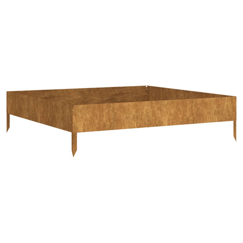 vidaXL Garden Raised Bed 100x100x26 cm Corten Steel by vidaXL