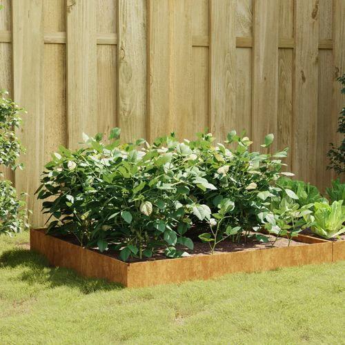 vidaXL vidaXL Garden Raised Bed 100x100x26 cm Corten Steel - Raised Beds