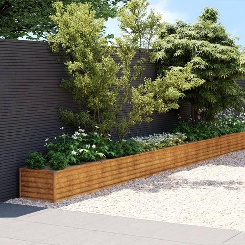 vidaXL vidaXL Garden Raised Bed 1152x50x36 cm Corten Steel - Raised Beds