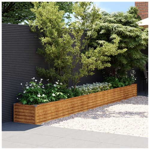 vidaXL Garden Raised Bed 482x50x36 cm Corten Steel by vidaXL