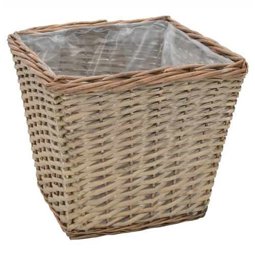 vidaXL Raised Bed 3 pcs Wicker with PE Lining by vidaXL