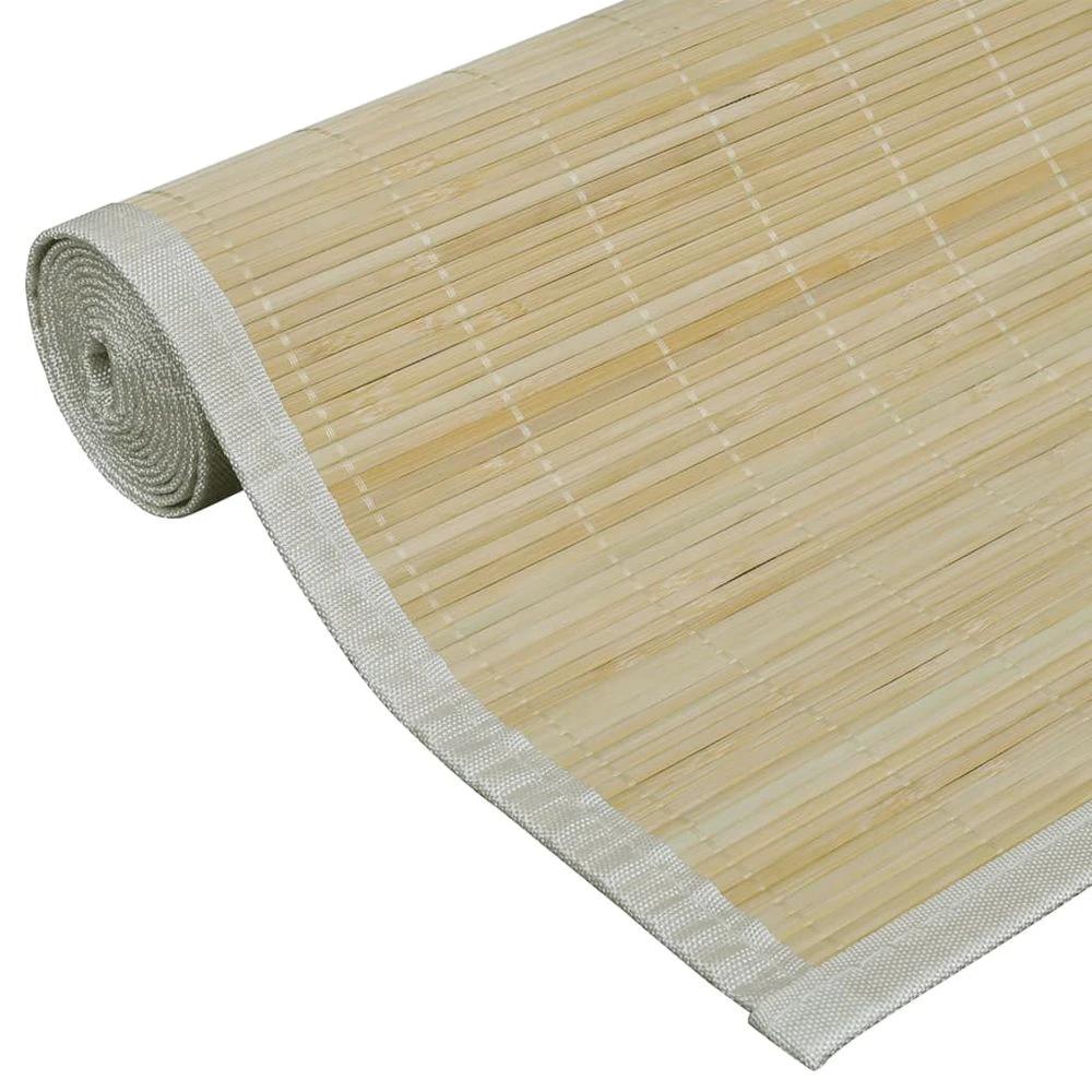 Rug Bamboo 100x160 cm Natural vidaXL by vidaXL