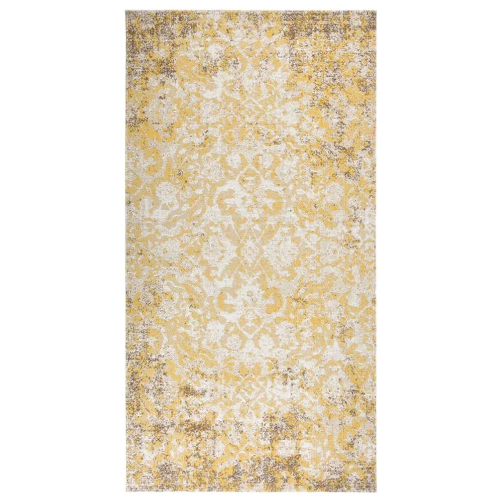 vidaXL Outdoor Rug Flatweave vidaXL 80x150 cm Yellow - Uncategorized Rug