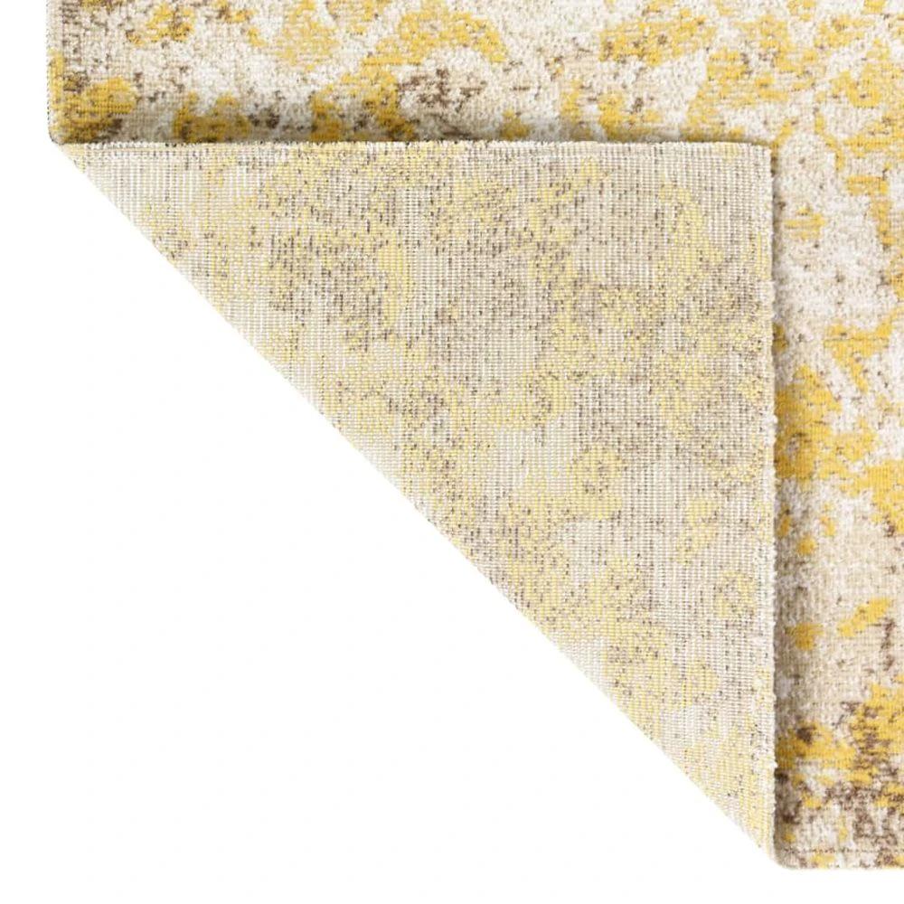 vidaXL Outdoor Rug Flatweave vidaXL 80x150 cm Yellow - Uncategorized Rug