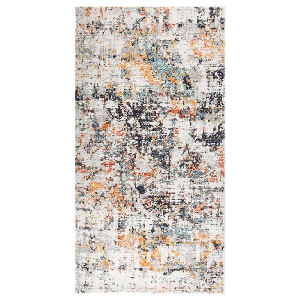 vidaXL Outdoor Rug Flatweave vidaXL 80x150 cm Yellow - Uncategorized Rug